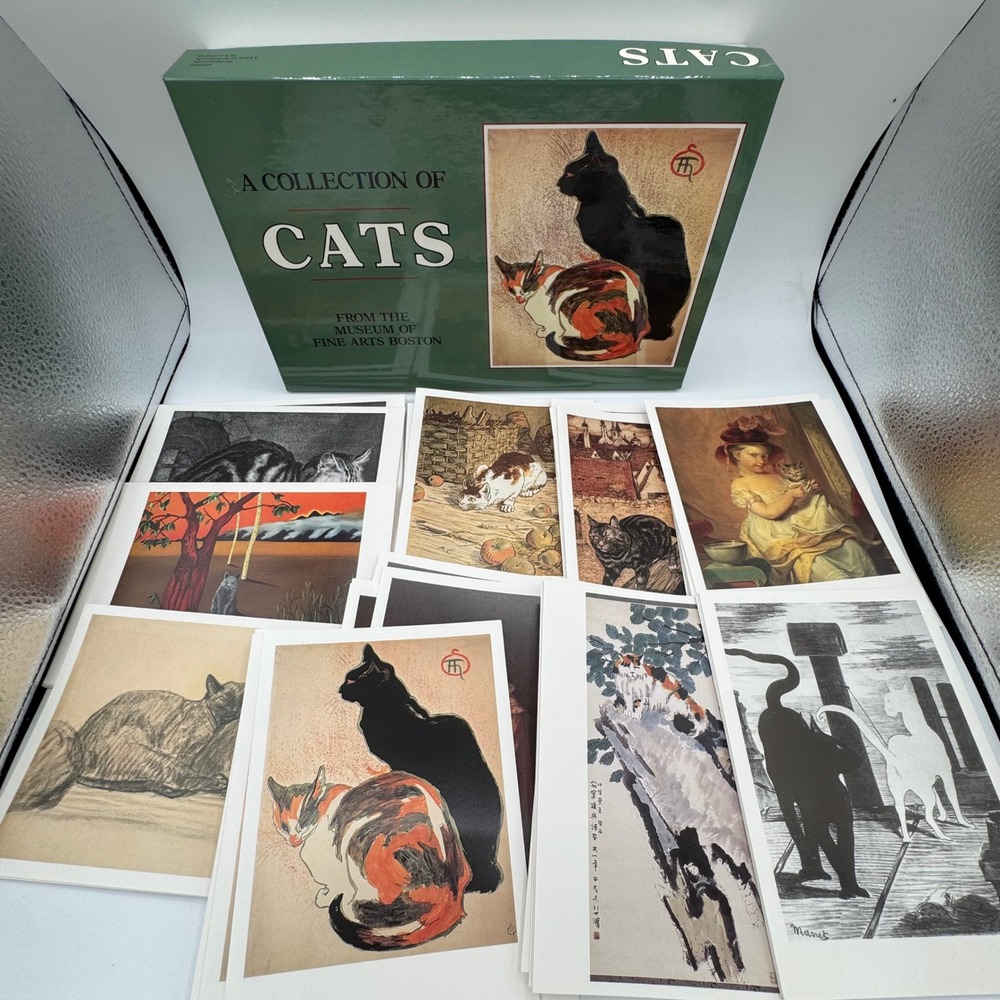 MFA Boston A Collection of Cats 40+ Notecards Envelopes Boxed Set Art Stationery